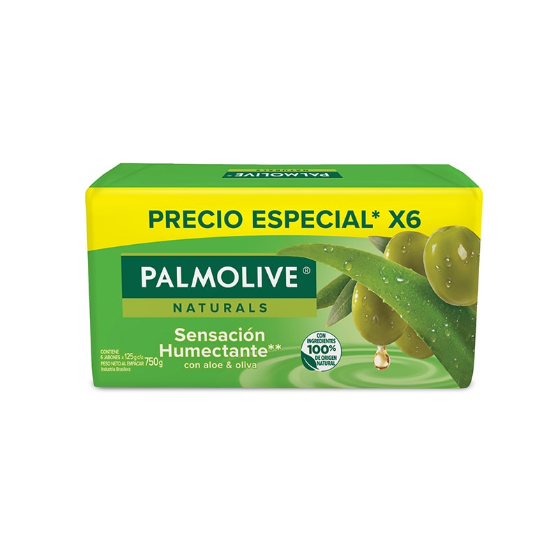 Palmolive® Naturals Sensación Humectante Oliva y Aloe Jabón en barra Palmolive® Naturals Sensación Humectante Oliva y Aloe Jabón en barra