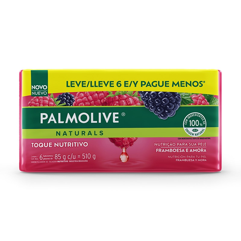 Palmolive® Naturals Frambuesa y Mora Jabón en barra
